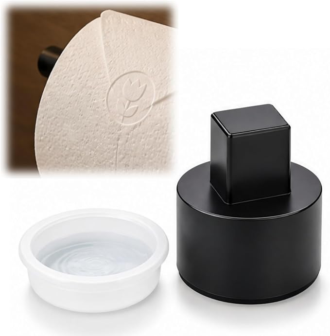 Toilet Paper Stamp Seal Press, Floral Embosser with Water Reservoir | Floral stamp, 1.18 in toilet tissue embosser for guest rooms, staging, housekeeping
