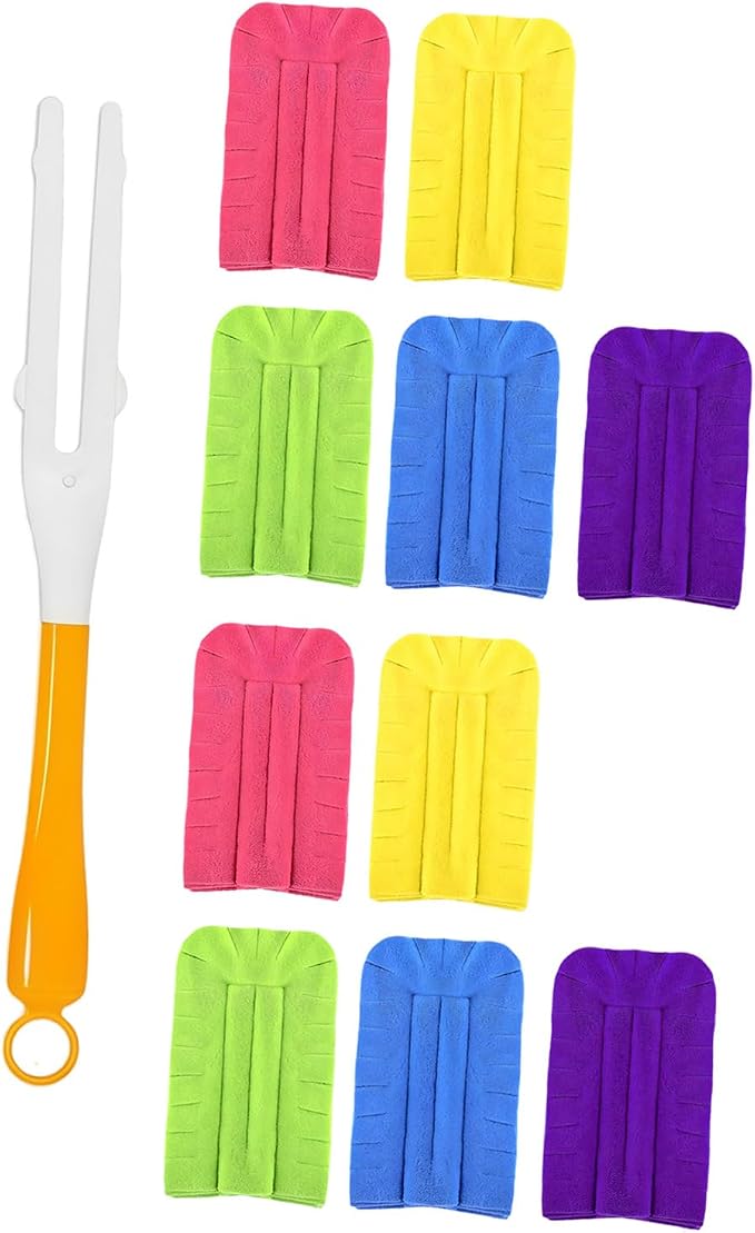 Washable Dusting Set Complete Rotation for Every Marks Needs on Surfaces Floors Household Supplies