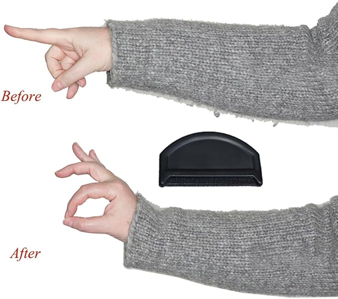 2 pcs, Sweater Comb, Cashmere Comb, Wool Comb, De-Pilling Knitwear Comb, Lint Removers Cleaning Tools for Clothing Care Black