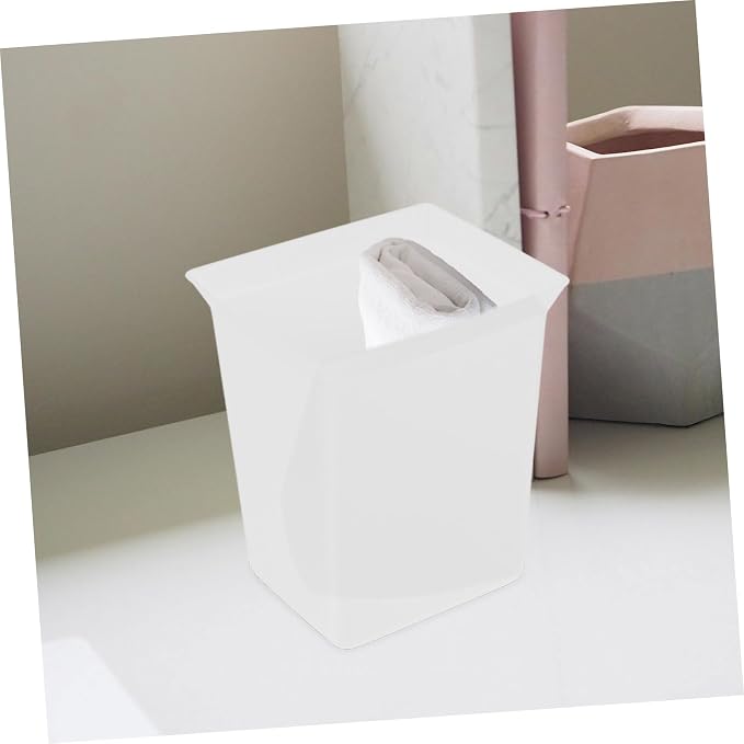 ABOOFAN Portable Plastic Cleaning Supplies Caddy Compact Organizer for Hotel Rooms Shower Basket Tote for Toiletries Tools Easy to White