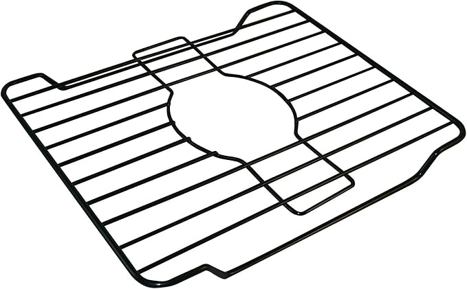 Better Houseware Sink Protectors for Kitchen Sink, Protective Metal Grid, 12x10.25x1 inches, Black Kitchen Sink Mat to Shield Sink Base from Scratches, Rust-Resistant Coating, S