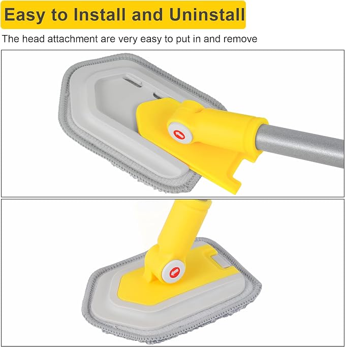 Microfiber Pads Refills 2 Pack Fit Lalafancy Shower Bathtub Cleaning Brush | Microfiber Cloth Replacement Non-Scratch with Gentle Scouring for Cleaning Mirror, Glass, Window and Delicate Surfaces
