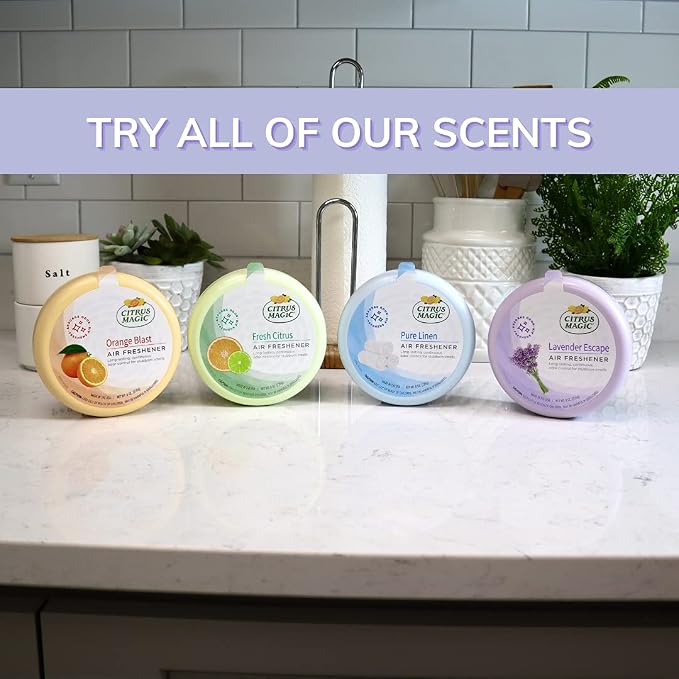 Citrus Magic Solid Air Fresheners, Lavender Escape, 8 Ounce, Pack of 6