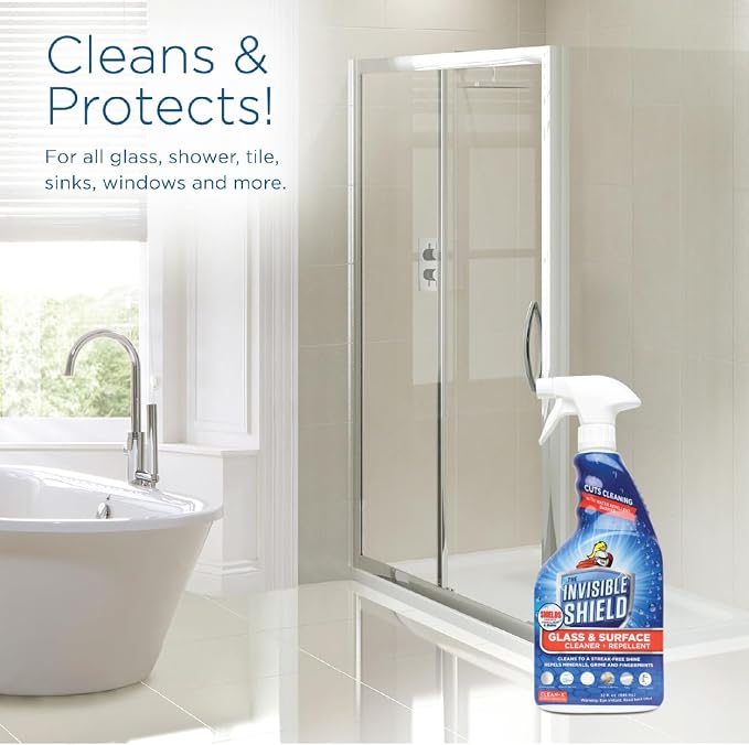 Invisible Shield Glass & Surface Cleaner and Repellent 32 fl. oz. Cleans and Protects against future dirt on multi surfaces by UNELKO- Clean-X (2)