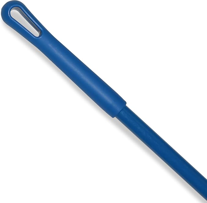 SPARTA 48" Fiberglass Replacement Handle with 3/4" Acme Thread Tip, Polyester Veil Reinforced, Hanging Cap, Commercial Cleaning, Blue (Pack of 12)