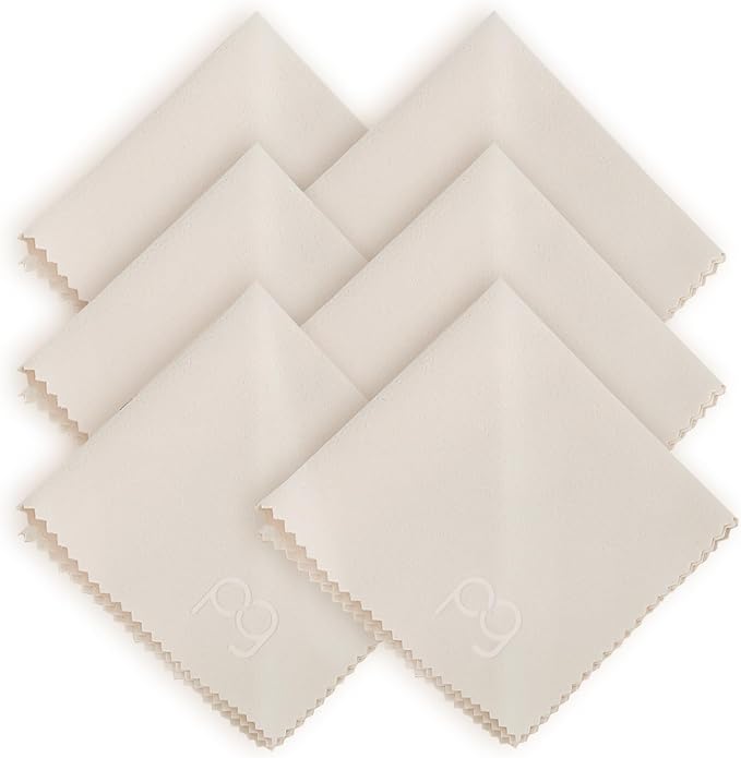 Payne Glasses 6 Pack Microfiber Cleaning Cloth for Glasses | Ultra Soft Lens Cleaning Cloth for Eyeglasses, Sunglasses, Camera Lenses, Screens, iPhone, iPad - Lint-Free & Scratch-Free