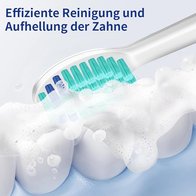 Replacement Toothbrush Heads for 7MAGIC Sonic Electric Toothbrush, Medium Soft Bristles Brush Heads Compatible with 7MAGIC D36 Toothbrush, 5 Pack (White)