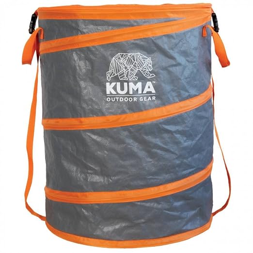 Kuma Outdoor Gear Pop Up Waste Bin Graphite/Orange