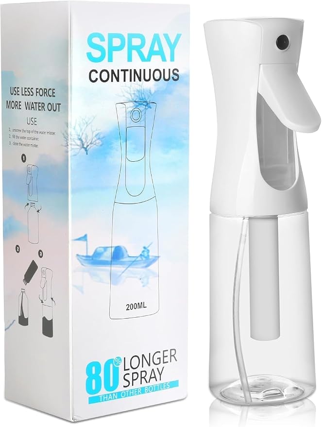 Continuous Spray Bottles - Ultra Fine Mist Sprayer | Water Spray Bottle For Hair Mister Spray Bottle | Hair Spray Bottles For Hairstyling, Cleaning, Salons (10 OZ - 300ml)