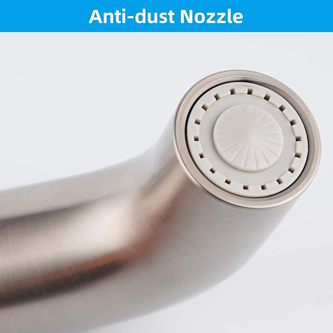 Universal Sink Sprayer Attachment for Faucet, Brushed Nickel | NSF/ANSI/CAN 372 Certified, Kitchen Side Sprayer Head Compatible with Delta, Moen, Kohler and Other OEM Brands Spray Head