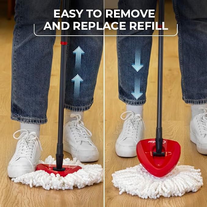 O-Cedar 2 Easywring Refills + 1 Deep Clean Refill (Variety Pack), 2 Easywring + 1 Deep Clean Refill
