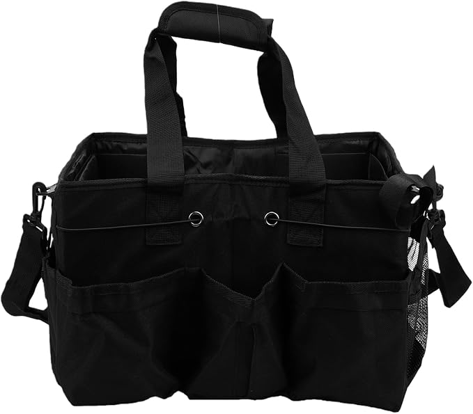 Sanpyl Large Cleaning Caddy, Wearable Cleaning Bag with Handle, Shoulder Strap, Supplies Bag for Housekeeping, Janitorial, Tool, Portable Organizer