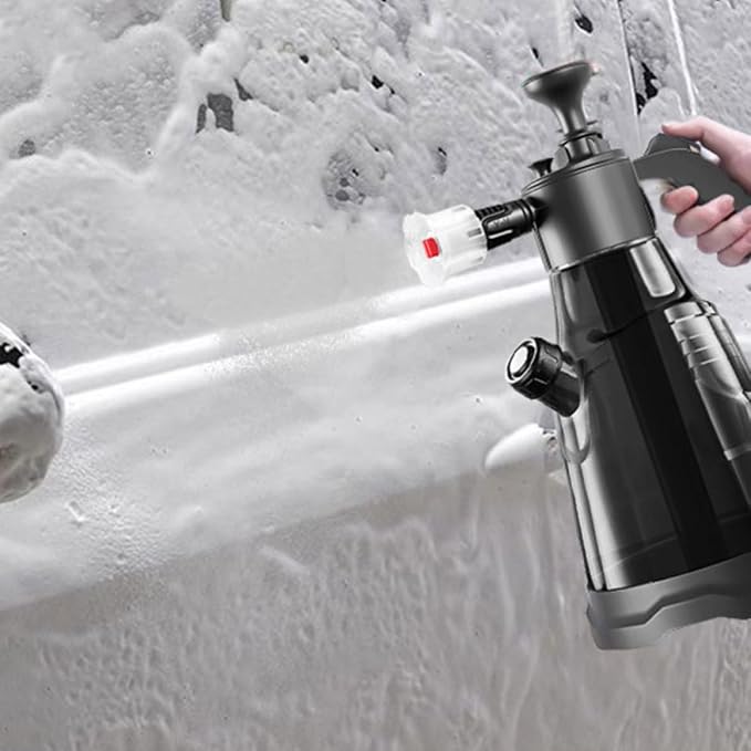 OSALADI Ml Black Pp Pressurized Mist Bottle Sprayer for Car Washing | Handheld Pump Design, Versatile Use for Gardening, Reliable Build with Sturdy Construction