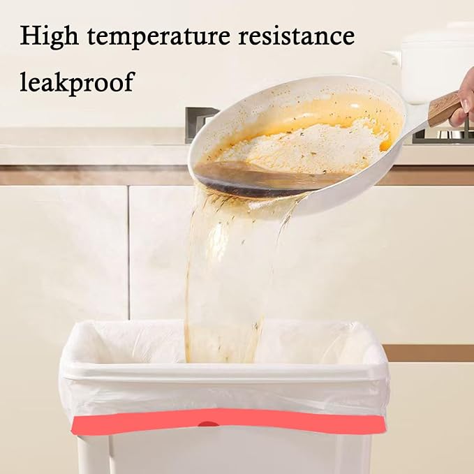 Ultra Thick Heavy Duty Drawstring Trash Bags, 16-18 Gallon | White Leak Proof Large Plastic Garbage Bags for Tall Kitchen Home Office bedroom bathroom livingroom restaurant