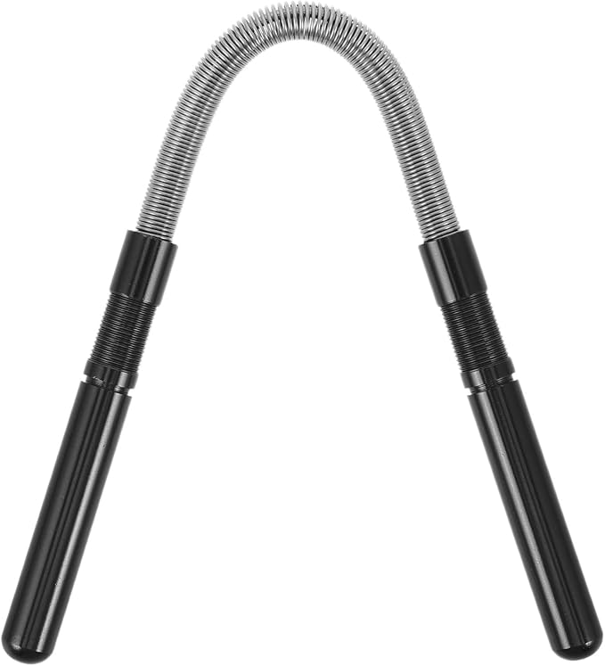 Spring Hair Remover: Stainless Steel Manual Hair Removal Tool - Aluminum Handle Design - Gentle Spring Facial Remover Tool for Face Legs Cheeks Mustache (Black)