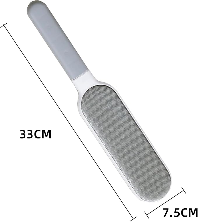 Household Lint Brush - Double-Sided Reusable Lint Brush for Clothes & Pet Hair Remover,Cleaning Sofa Carpets (Gray)