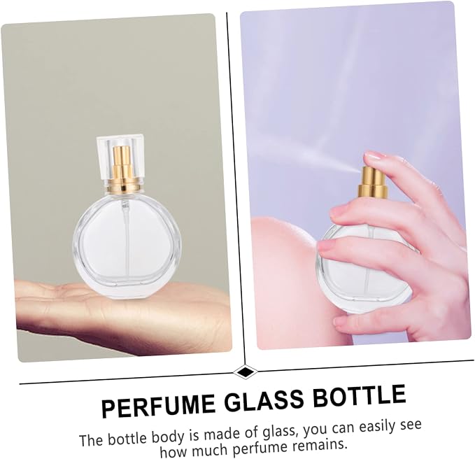3pcs Refillable Perfume Bottles Travel Spray Bottles for Air Freshener Leakproof Glass Atomizer for Home Travel