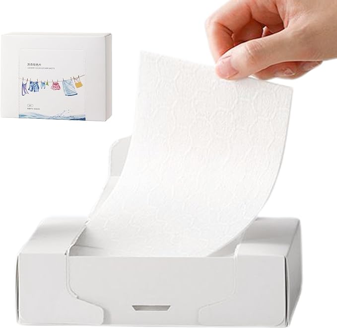 Laundry Color Absorption Sheets – Anti Dye Tablets, Washing Machine Paper | Clothes Protection Pads, Mixed Wash Accessory for Preventing Color Transfer and Fabric Care