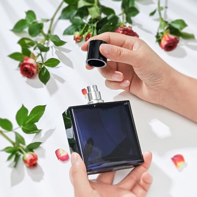 100ml/3.4Oz Glass Spray Perfume Bottle Empty Cologne Atomizer | Refillable Perfume Spray Bottle Container with 3 Kinds of Dispenser