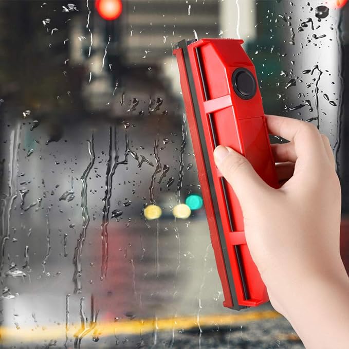 Magnetic Window Cleaner Glass Wiper Double-Sided Squeegee Gadget Household Window Washing Brush Dust Washer