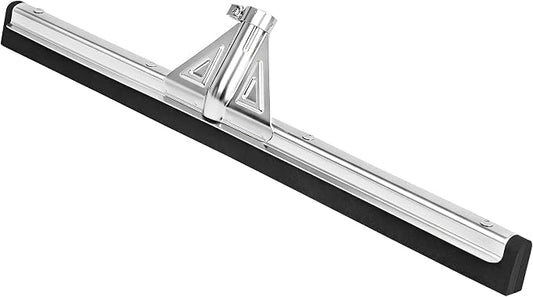 Heavy-Duty Floor Squeegee 22’’, Double Foam Rubber Blade Garage Squeegee, Taper Pole Connection - Handle Sold Separately for Tiles, Concrete and Asphalt