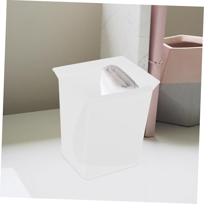 Cleaning Supplies Caddy Elegant Portable Organizer for Hotel Rooms Sturdy Plastic Design with Generous Capacity for Cleaning Supplies and Guest Amenities White