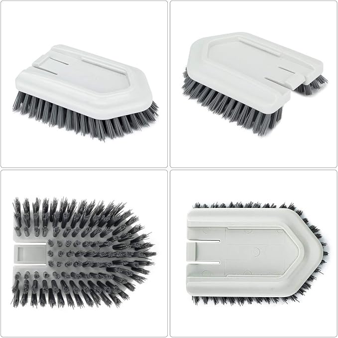 Stiff Bristles Brush Refill Fit Lalafancy Shower Bathtub Cleaning Brush | Replacement Head Effectively Removes Stubborn Stains for Cleaning Tiles, Marble Floors and Other Hard Surfaces