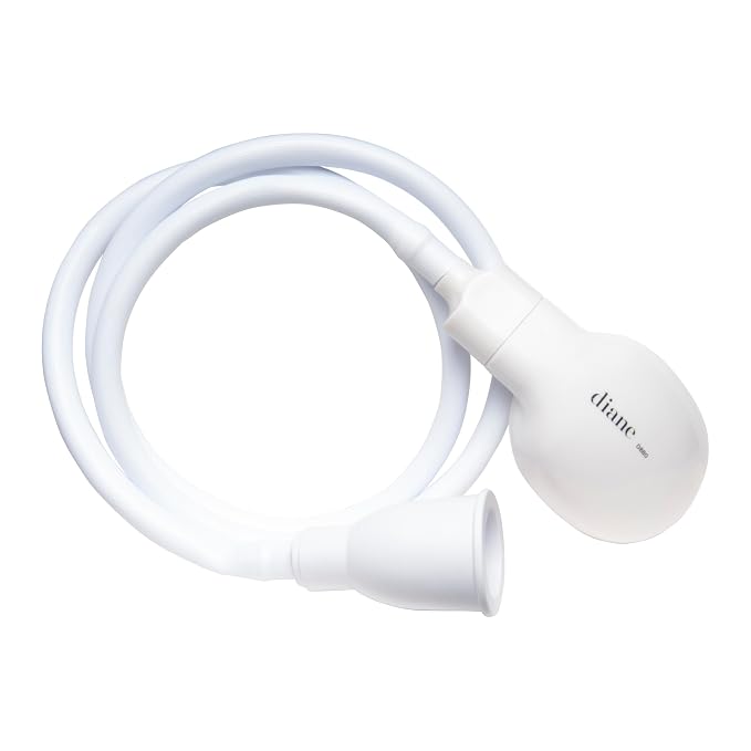 Diane Portable Shampoo Sink Spray Hose for Salon or Home, 41.5 Inch Sink Attachment with Nozzle for Hair Washing, Baby & Pet Baths, Fits Most Standard Faucets, White, 1" Diameter