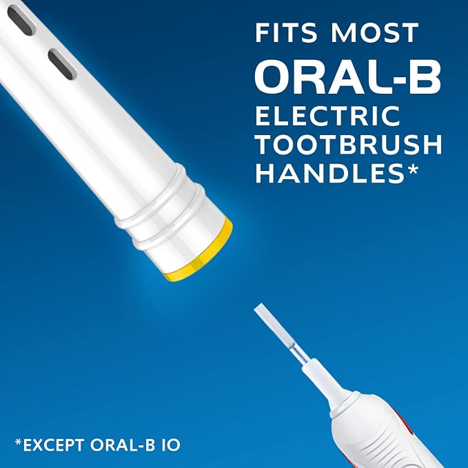 Replacement Brush Heads Fit Oral-B Electric Toothbrushes,8Pcs | Small Round Head,for Daily Clean,Refills for Oral B Handles 3756 3757 3744 3765 3709 4729,End-rounded DuPont Bristles