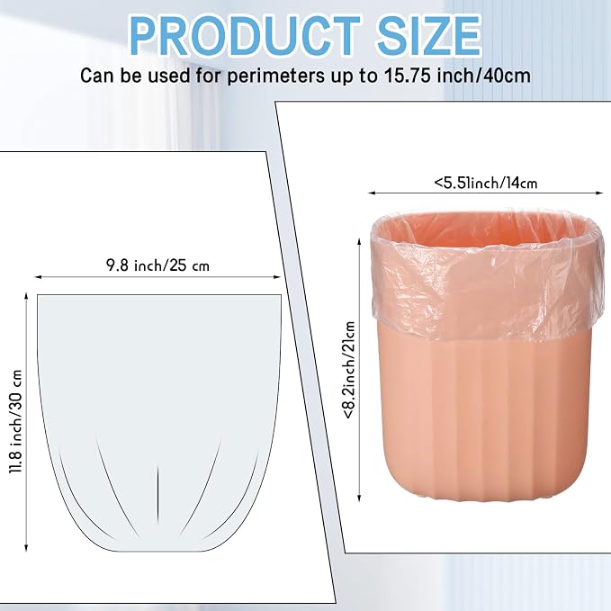 Epakh 240 Counts Mini Trash Bags 0.5 Gallon Tiny Garbage Bag, White | Small Garbage Liners for Car Office Desktop, Strong Waste Bags for Wastebasket Bin, Durable Pet Leak Resistant