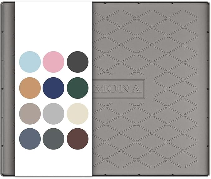 URMONA Under Sink Mat 25 x 19 in, Waterproof Silicone Cabinet Protector | Waterproof, Oil-Resistant, Raised Edge, Cabinet Liner, Shelf Protector, Pet Food Mat, Storage Mat, Easy to Clean, Beige