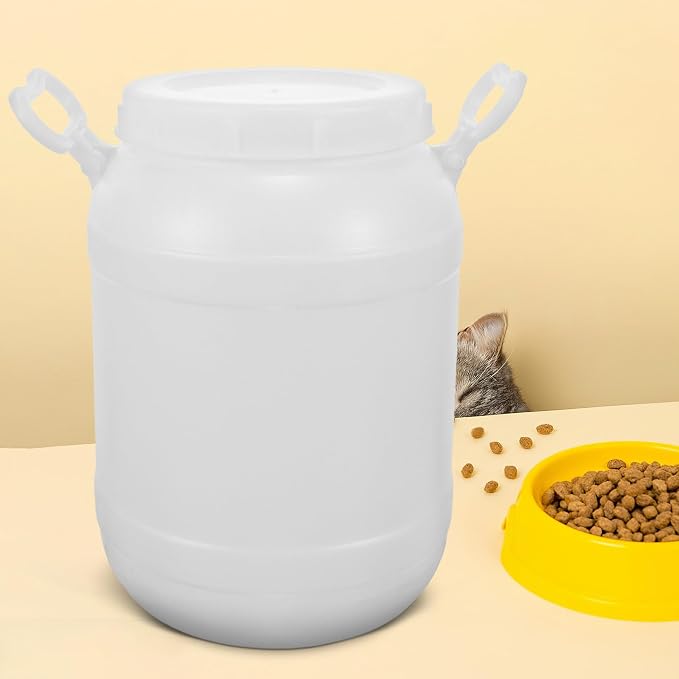 10l Thick Plastic Bin with Lid, Stackable Kitchen Food Waste Container, Sturdy in-Home Recycling Bucket for Organic Scraps and Trash