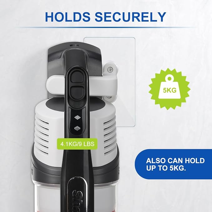 LANMU Wall Mount Holder Compatible with Shark IX141 IZ362H IZ363HT IZ682H Pet Cordless Stick Vacuum, Ultracyclone CH951 CH901 and Dyson V10 V11 V12 V15 Outsize Vacuum