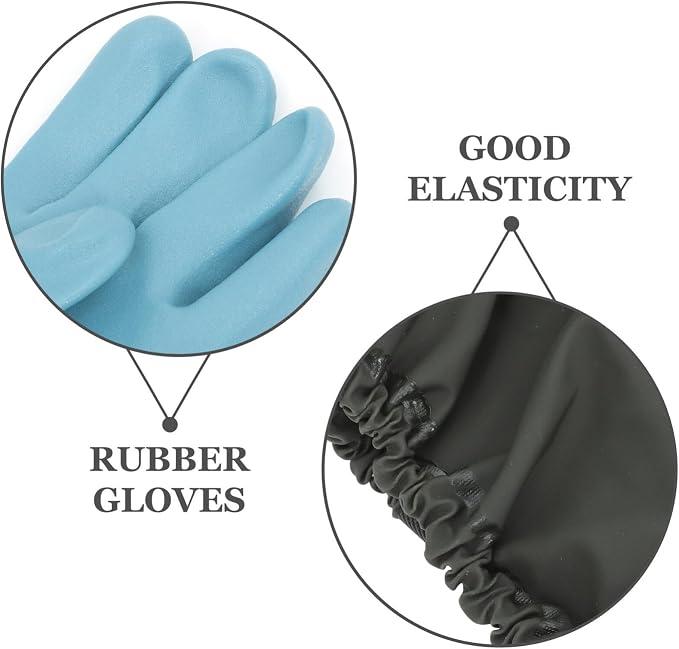 iplusmile 1 Pair Long Shoulder Length Cleaning Gloves Heavy Duty Waterproof Gardening Gloves