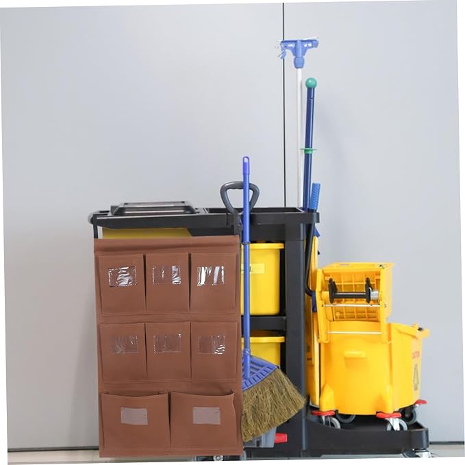 Heavy Duty Cleaning Cart Bag with Oxford Multipurpose Organizer for Housekeeping Carts Efficient Trash Bag Storage for Hotels and Offices and Portable Design