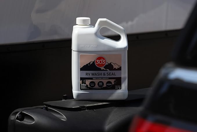 303 RV Wash & Seal, 1 Gallon | pH-neutral wash that cleans, shines, and leaves a streak-free finish on RVs and campers.