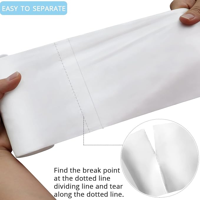 10 Gallon Trash Bags - 18 Micron Ultra Thick Strong Clear Medium Size Garbage Bin Liners for Office Kitchen, Fit 8-10 Gallon, 90 Count