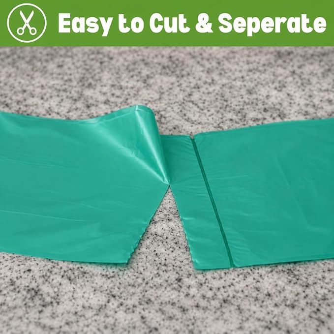 1.2 Gallon Small Trash Bags (440 Count) 5 Liter Green Mini Garbage Bags, Small Trash Can Liners, Bathroom Wastebasket Bags, Kitchen & Office Bin Liners