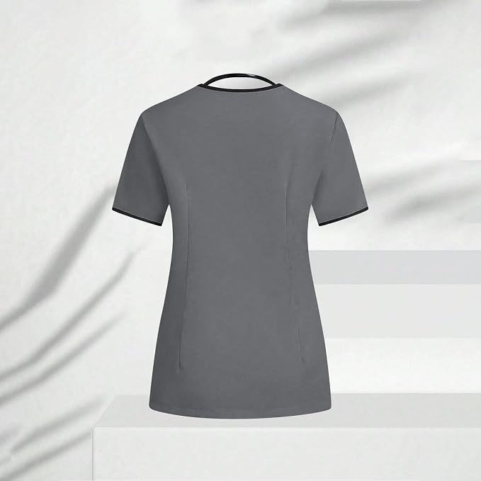 Housekeeping Uniforms - Women Lightweight Stretchy Scrubs for Cleaning Job, Breathable & Easy Care & Moisture-Wicking