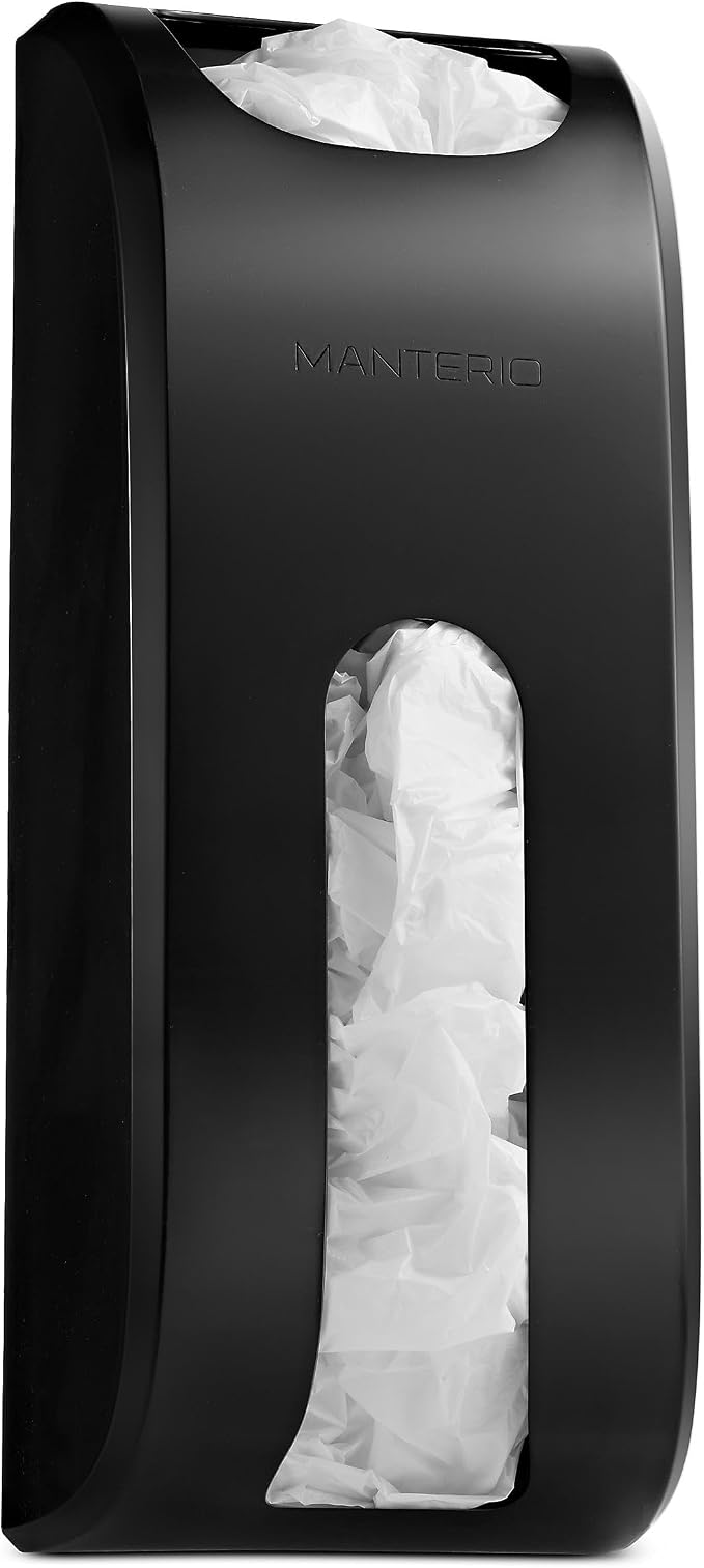 Wall-Mounted Plastic Bag Holder & Grocery Bag Organizer / Dispenser | Space-Saving Grocery Bag Holder for Plastic Bags, Large-Capacity Plastic Bag Organizer for Kitchen, Pantry, Cabinet or Wall