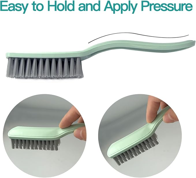 Nail Brush Foot Brush Curved Handle Grip Hand Fingernail Scrub Brush Home Laundry Cleaning Shoes Clothes Toes Nails Feet Scrubber,4 PCS
