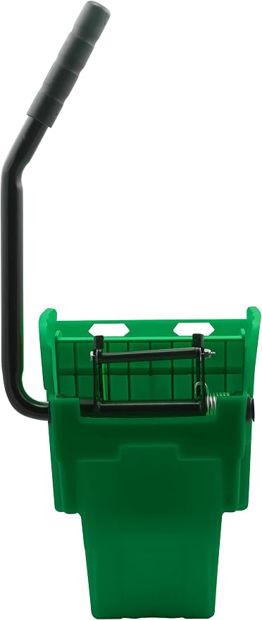 SPARTA 35 Qt Mop Bucket System with Wringer and Insert, Green | OmniFit, Polypropylene, 200,000-Cycle Wringer, Clean and Soiled Water Separation, Non-Marking Swivel Casters