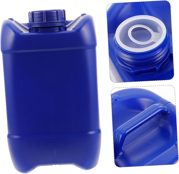 Stackable Water Storage Container Heavy Duty Food Grade Jug Lid and Spigot for Emergency Preparedness Oil Recycling and Versatile Liquid Storage