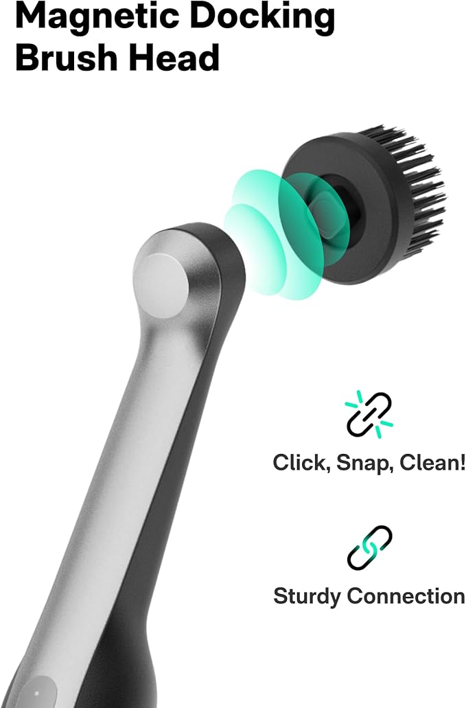 HOTO 16 Pcs Replacement Brush Heads for Wand™ Electric Scrubber Only | Suitable for HOTO Electric Scrubber Only, Cordless Spin Scrubber Accessories for Tiles, Grout, Corners, Crevices