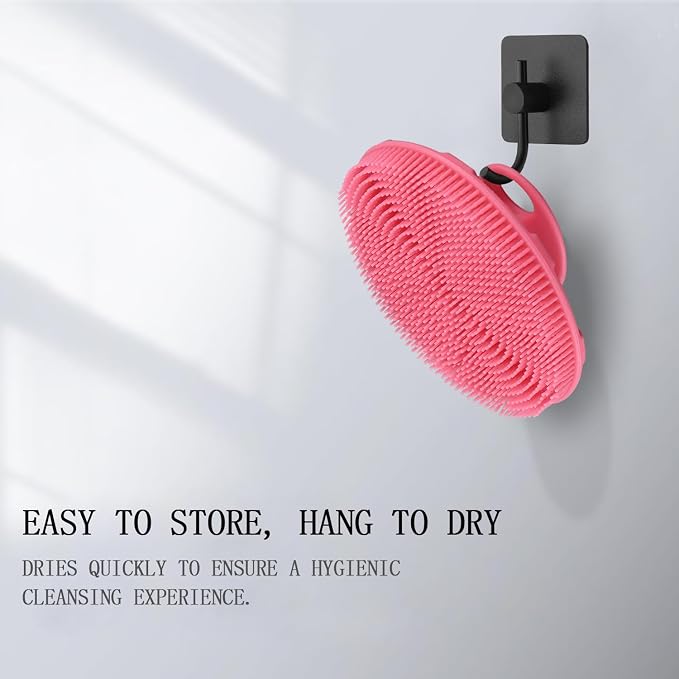 INNERNEED Food-Grade Soft Silicone Body Scrubber Shower Brush, Pack of 3 | Handheld Cleansing Skin Brush, Gentle Exfoliating and Lather Well, Hygienic Bath Scrub for Women, Men
