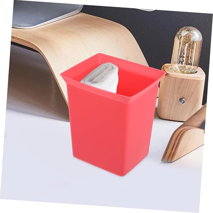 Zerodeko Plastic Shower Caddy Organizer Bin Stackable Storage Basket for Bathroom Supplies Cleaning Products Handy Tool Organizer for Hotel Staff Red