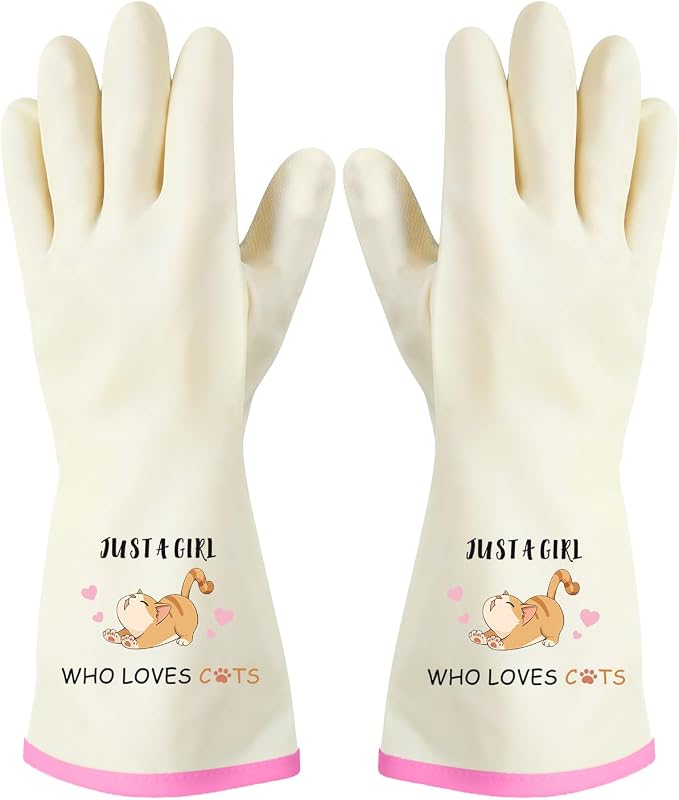Rubber Cleaning Reusable Gloves, Practical House Warming Gifts | Dishwasher Reusable Gloves, Dishwashing Kitchen Household Essentials, Housewarming Xmas Cleaning Gifts for Cleaner Friends