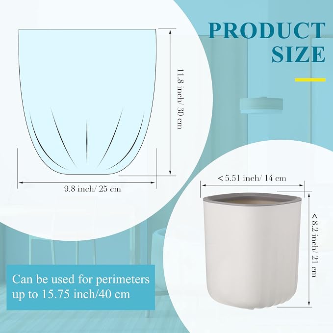 Epakh 240 Counts Mini Trash Bags 0.5 Gallon Tiny Garbage Bag, Mixed Color | Small Garbage Liners for Car Office Desktop, Strong Waste Bags for Wastebasket Bin, Durable Pet Leak Resistant
