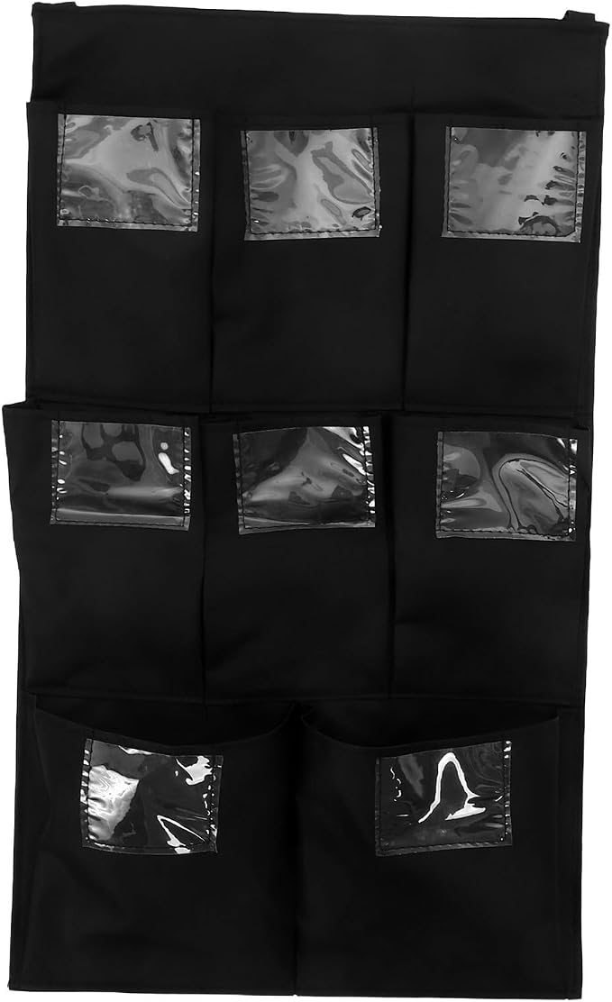 Cleaning Cart Bag with Independent Compartments for Janitorial Use | Portable Foldable Design, Wear and Tear Resistant Construction, Highdensity Trash Collecting Bag Material for Shopping Cart