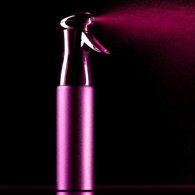 Colortrak Luminous Spray Bottle, 250ml/8.5oz, Lilac | Full 360 Degree Distribution for Custom Saturation, Easy-Use Pump for Hair Misting, Quick View Window to Monitor Water Level